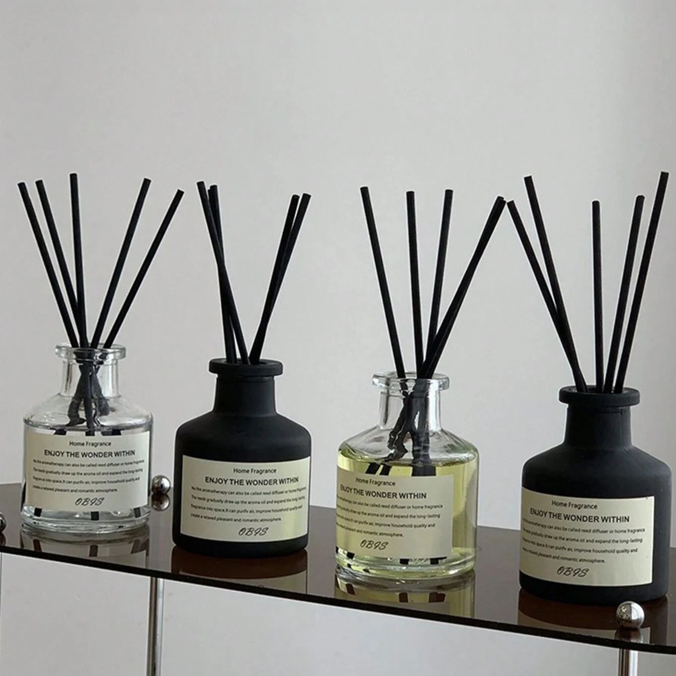 Home Fragrance Jasmine Diffuser - 50ml sans flamme maison parfum chambre