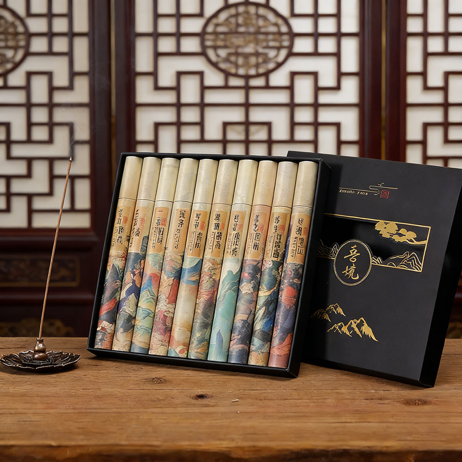 Home Fragrance Aroma Set - Coffret Cadeau d'Encens Dix Saveurs, Arôme
