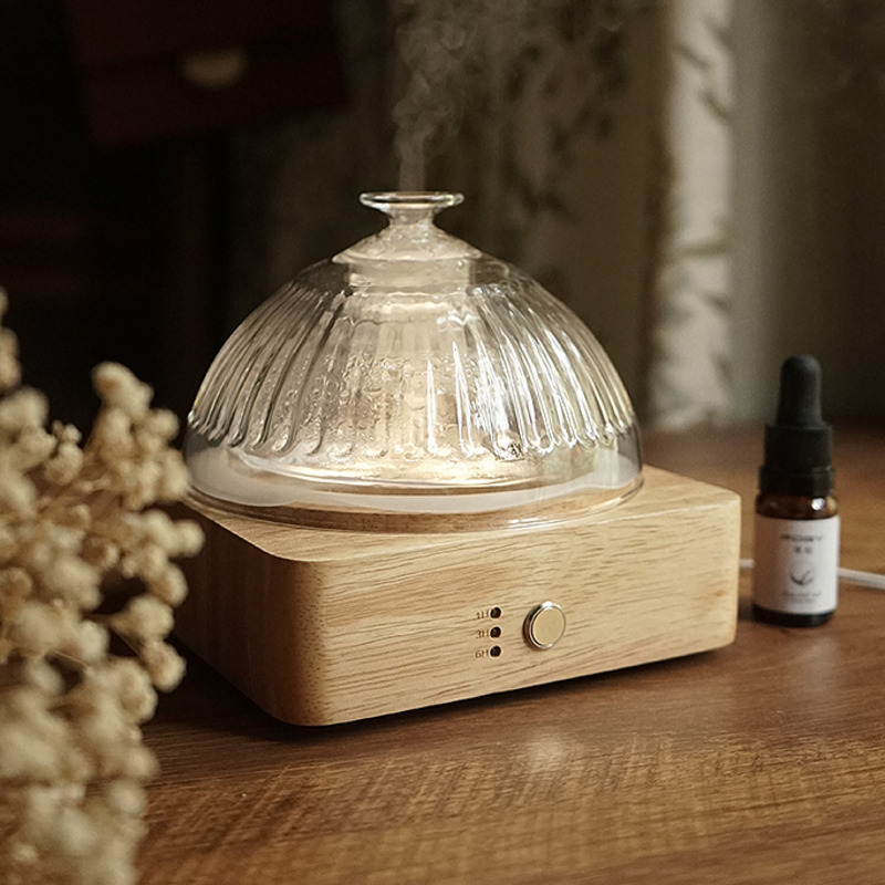 Home Fragrance Jasmine Diffuser - FOGY-Machine d'aromathérapie européenne en bois massif,