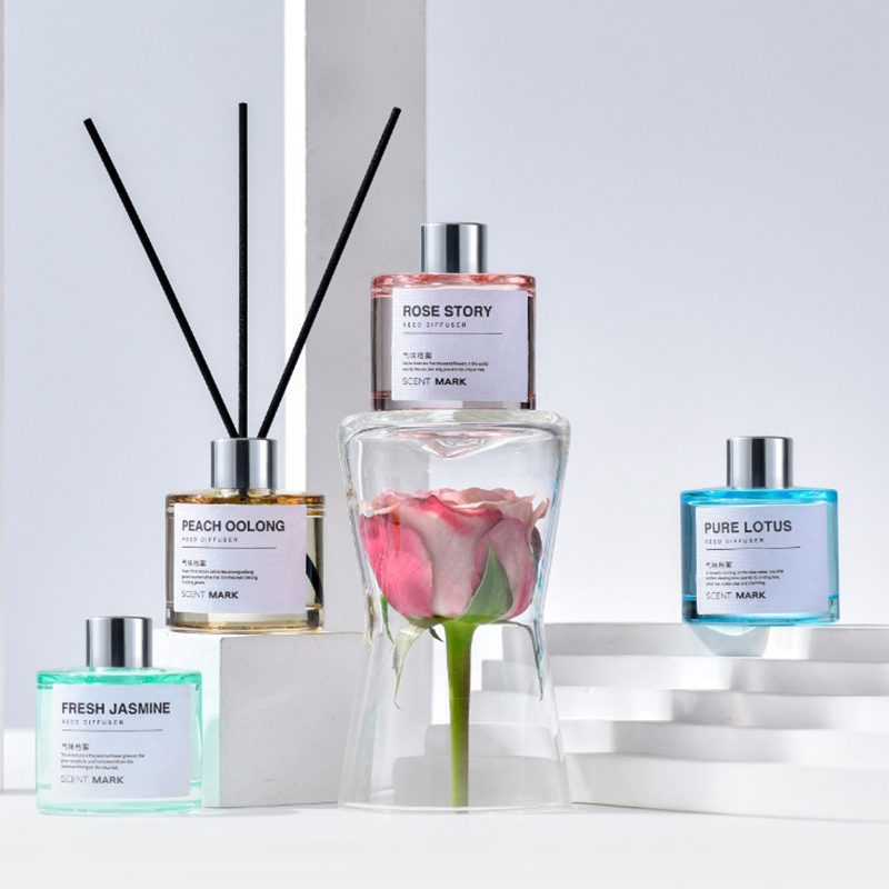 Home Fragrance Jasmine Diffuser - Ensembles de diffuseurs de roseaux de