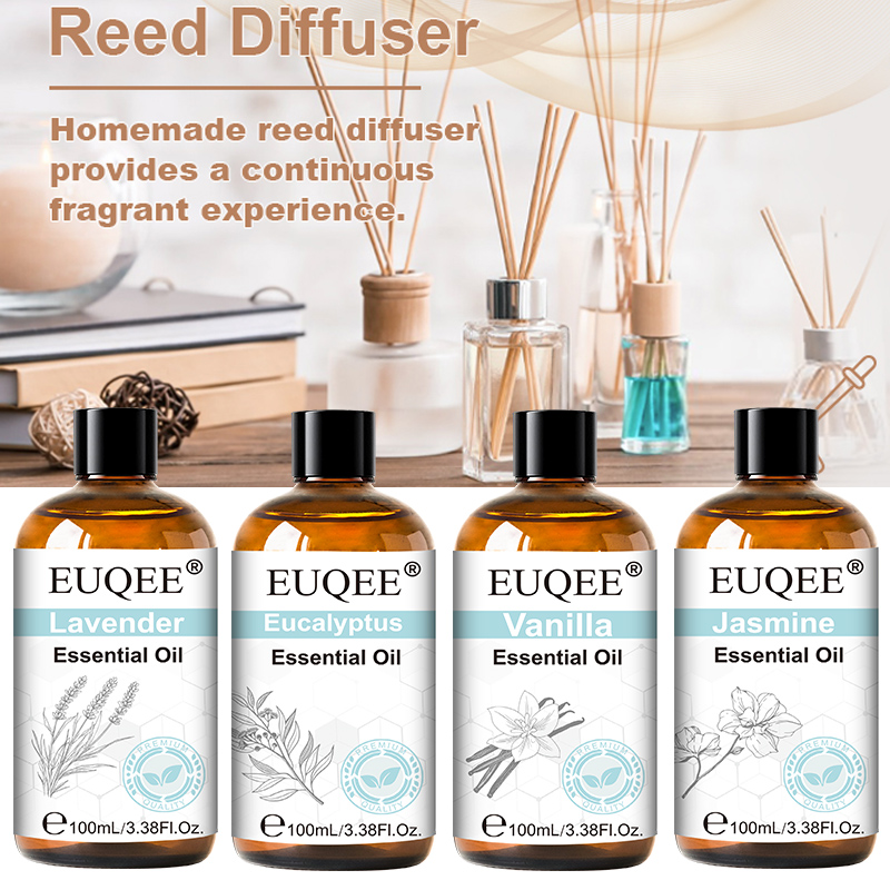 Home Fragrance Diffuser Oil - Huile essentielle 100ml avec compte-gouttes huile