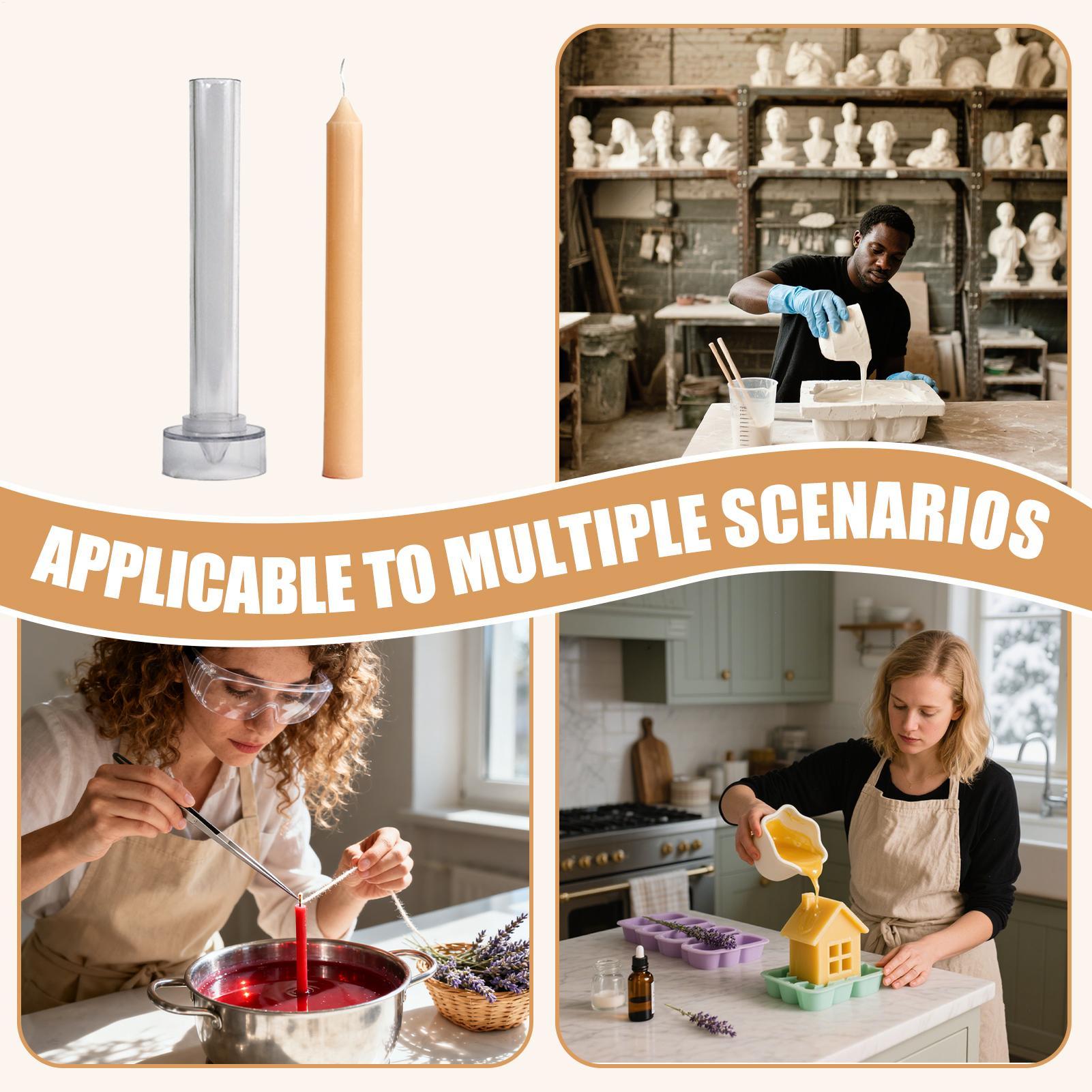 Beeswax Taper Candle - Moule à bougie conique en cire
