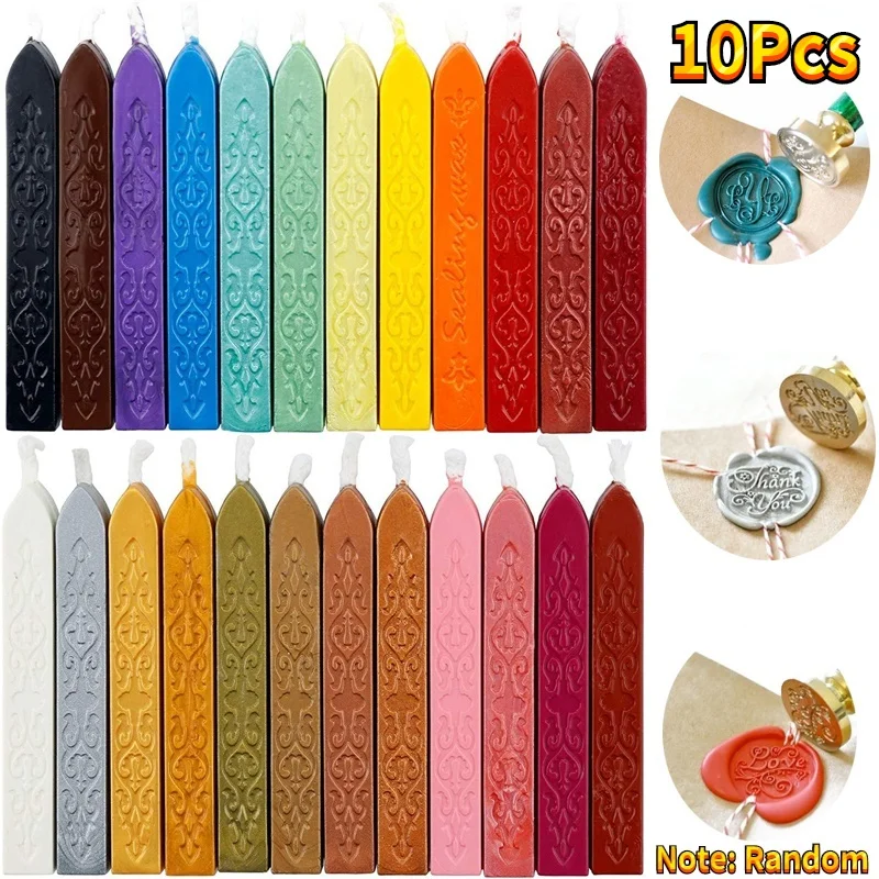Beeswax Taper Candle - Bâtons de cire à cacheter, 10