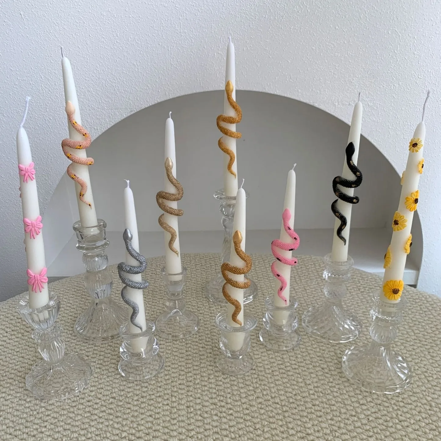 yes1pc Bougie conique Daisy Bo - Beeswax Taper Candle avis et prix