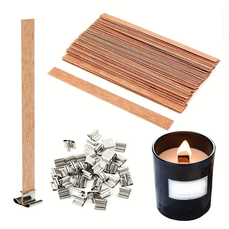 Mèche de bougie en bois de hau - Beeswax Taper Candle avis et prix