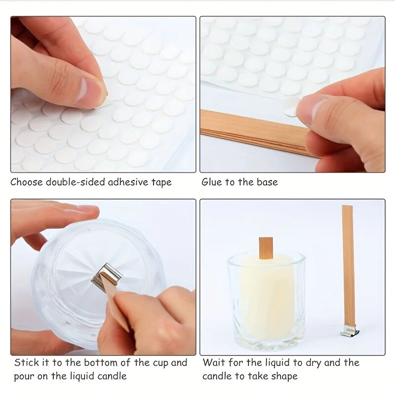 Mèche de bougie en bois de hau - Beeswax Taper Candle avis et prix