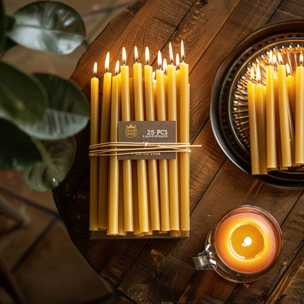 Bougie HanuPatrick ah en Cire  - Beeswax Taper Candle avis et prix