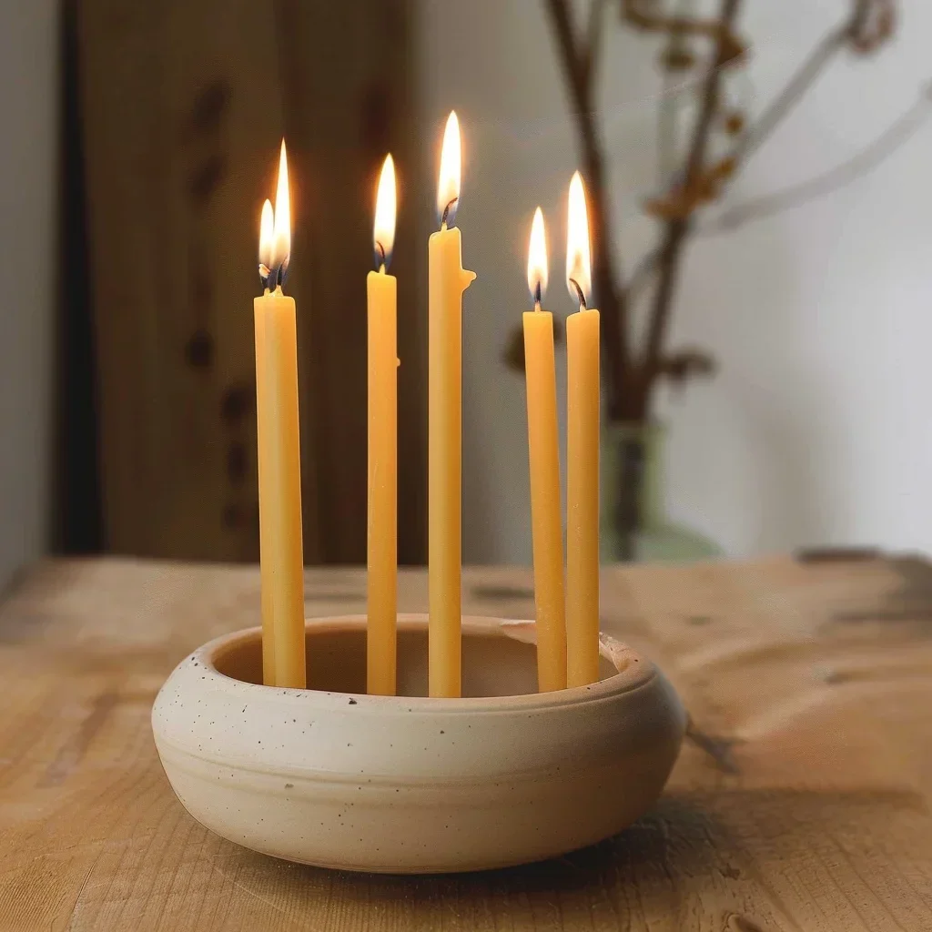 Bougie HanuPatrick ah en Cire  - Beeswax Taper Candle avis et prix