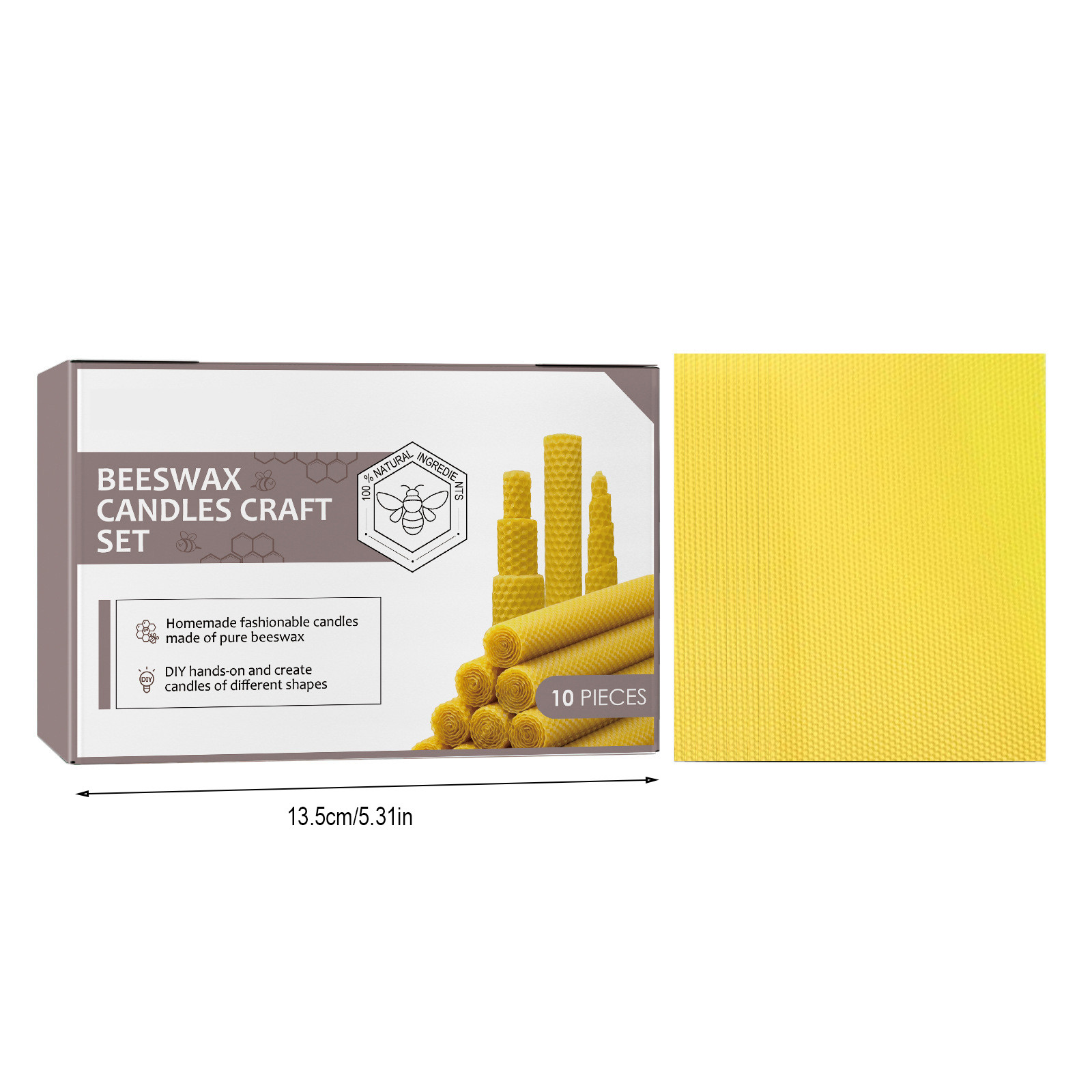 Bougies coniques en cire d'abe - Beeswax Taper Candle avis et prix