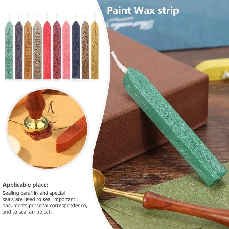 Bâtons de cire à cacheter, 10  - Beeswax Taper Candle avis et prix