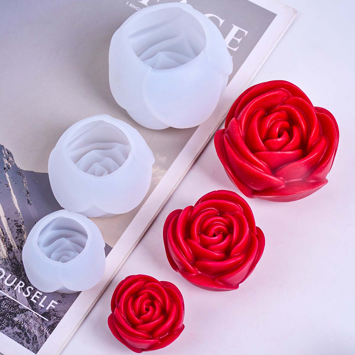 Moule à bougie en Silicone en  - Home Fragrance Rose avis et prix