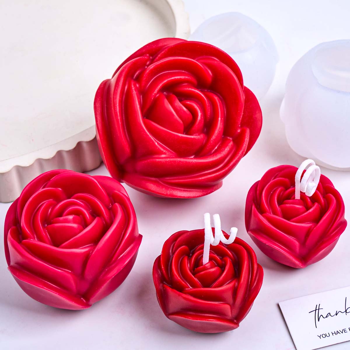 Moule à bougie en Silicone en  - Home Fragrance Rose avis et prix